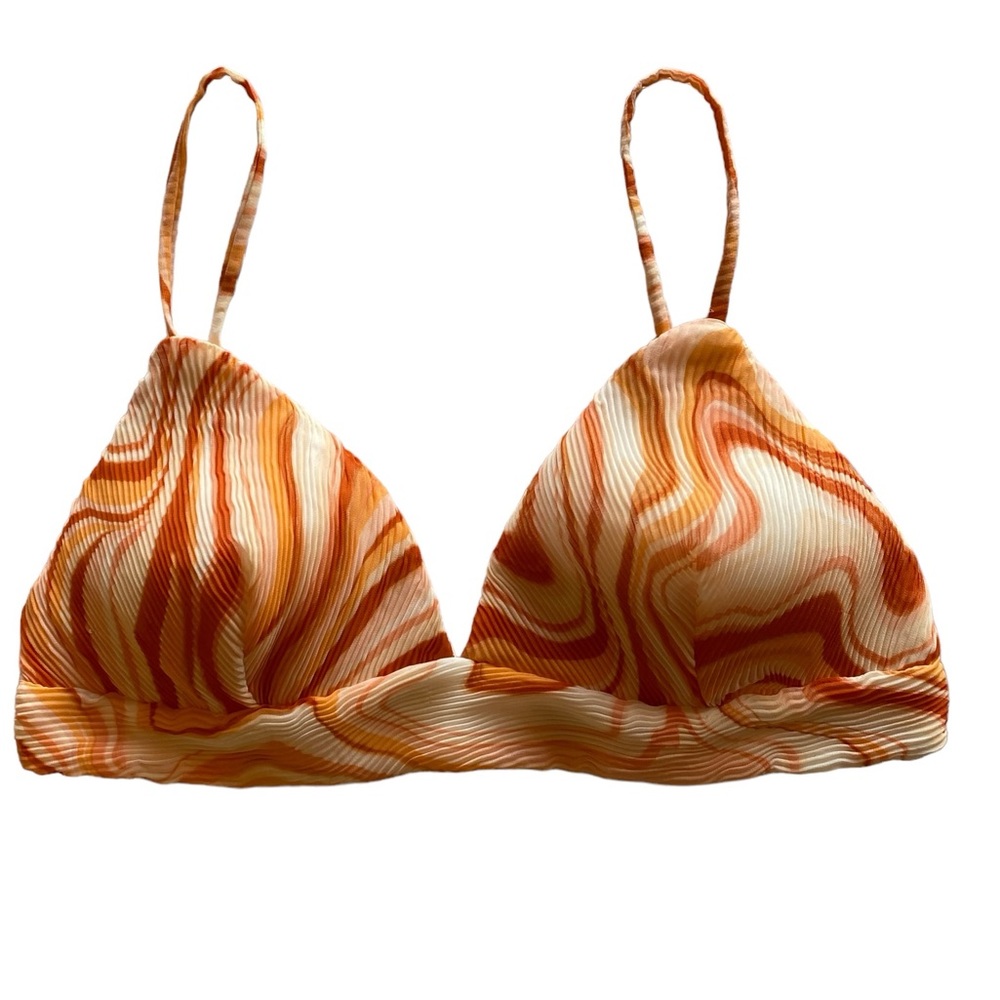 Stunning Windsor Floral Pleats Swimwear Top Bra Great Preloved Condition